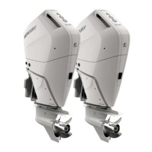 Twin Mercury 400hp Verado White V10 Outboards | 400XL & 400CXL