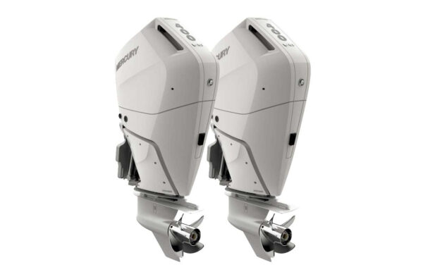 Twin Mercury 400hp Verado White V10 Outboards | 400XL & 400CXL